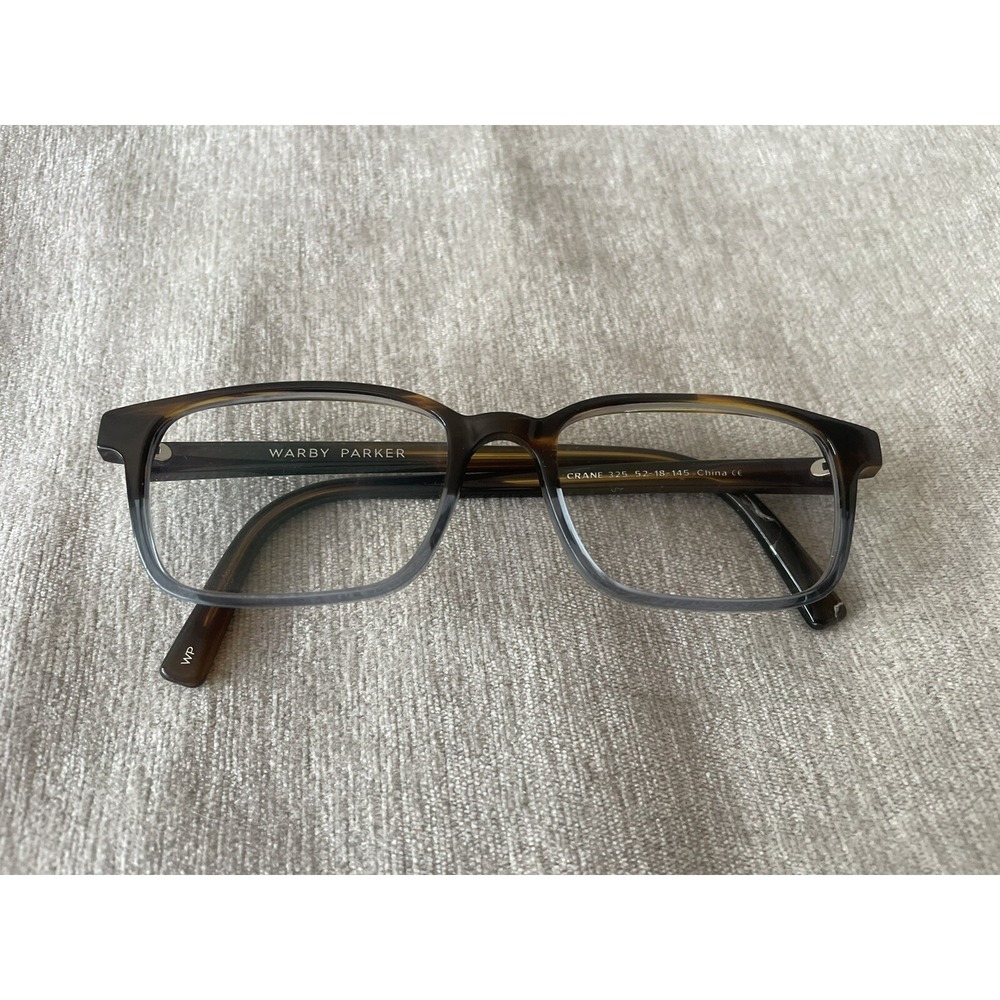 Warby‎ Parker Wilkie Reading Glasses In Greystone Brown/Blue Warburg